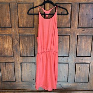 NWOT Silk Rieley Collection Bright Peach Dress